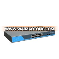 OEM Fiber network power supply 250m 16 port poe switch