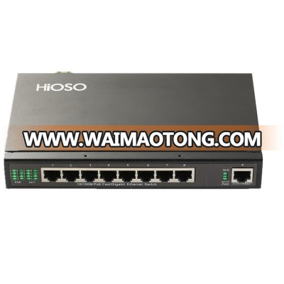 Professional ip camera 48v 8 poe switch for wholesales