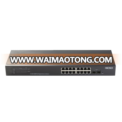 High Quality  Network Switch 16 Port Network PoE Switch